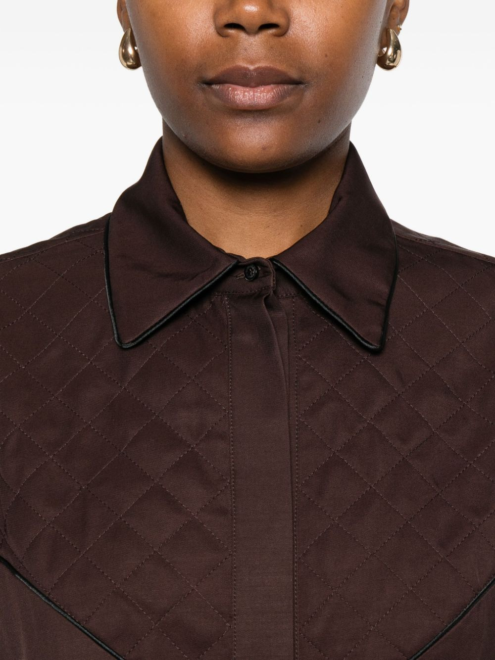 quilted-yoke shirt - 5