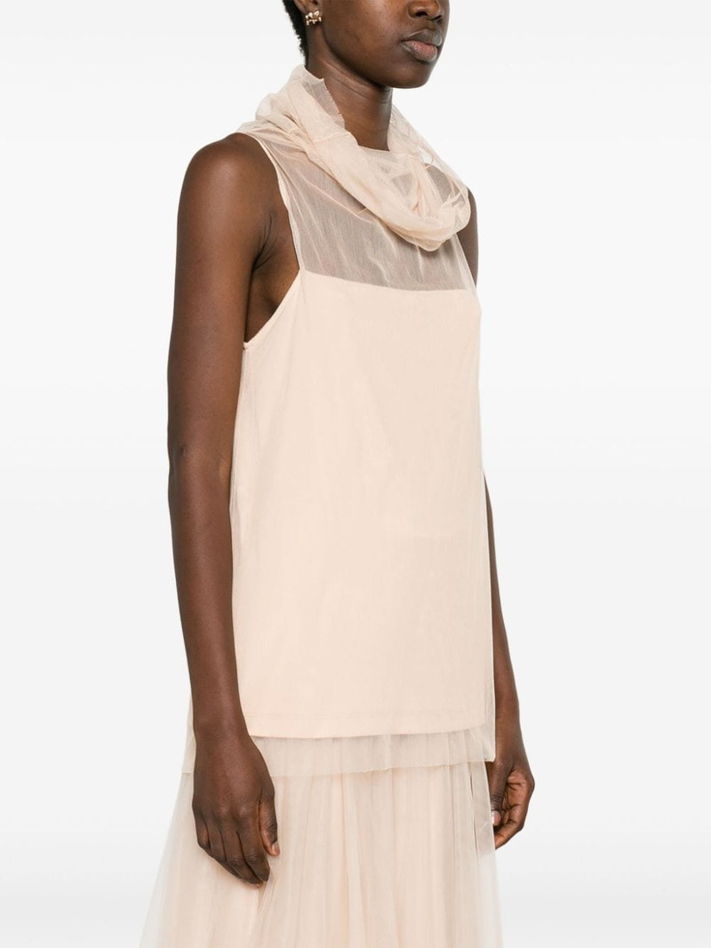 roll-neck semi-sheer top 3