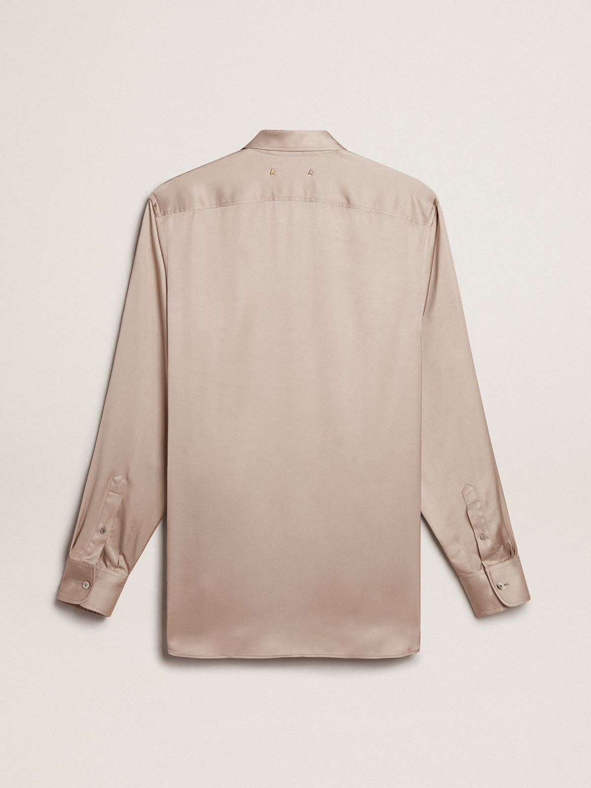 Boyfriend shirt in powder-pink viscose - 5