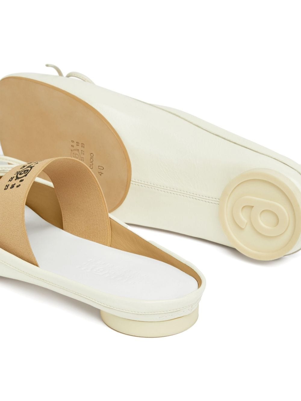 Anatomic numbers-strap ballerina shoes - 5