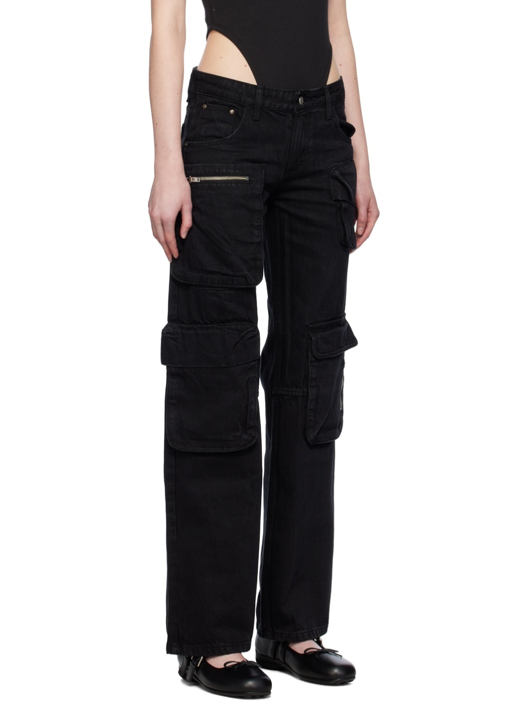 Black Faded Jeans - 2