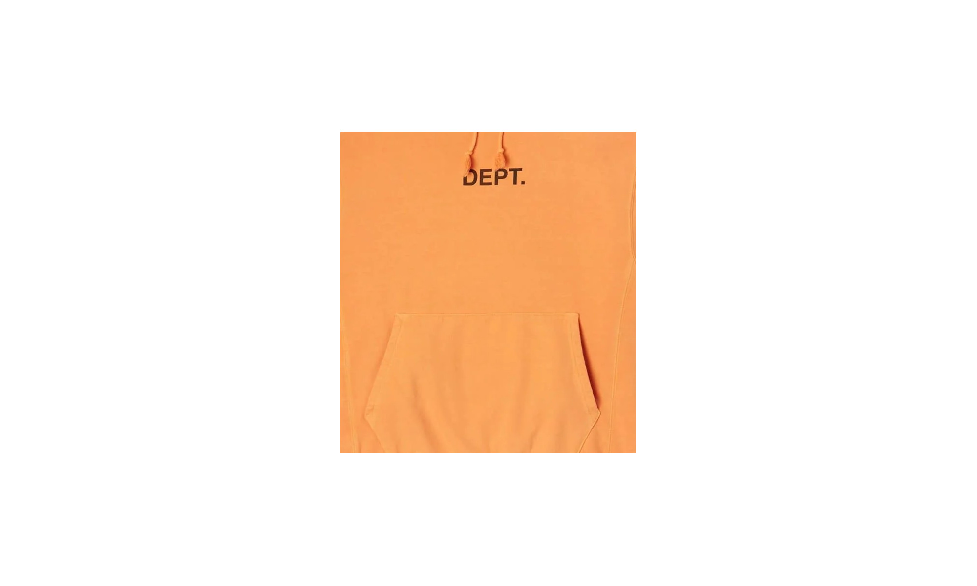 Dept Logo Hoodie "Orange / Black" - 2