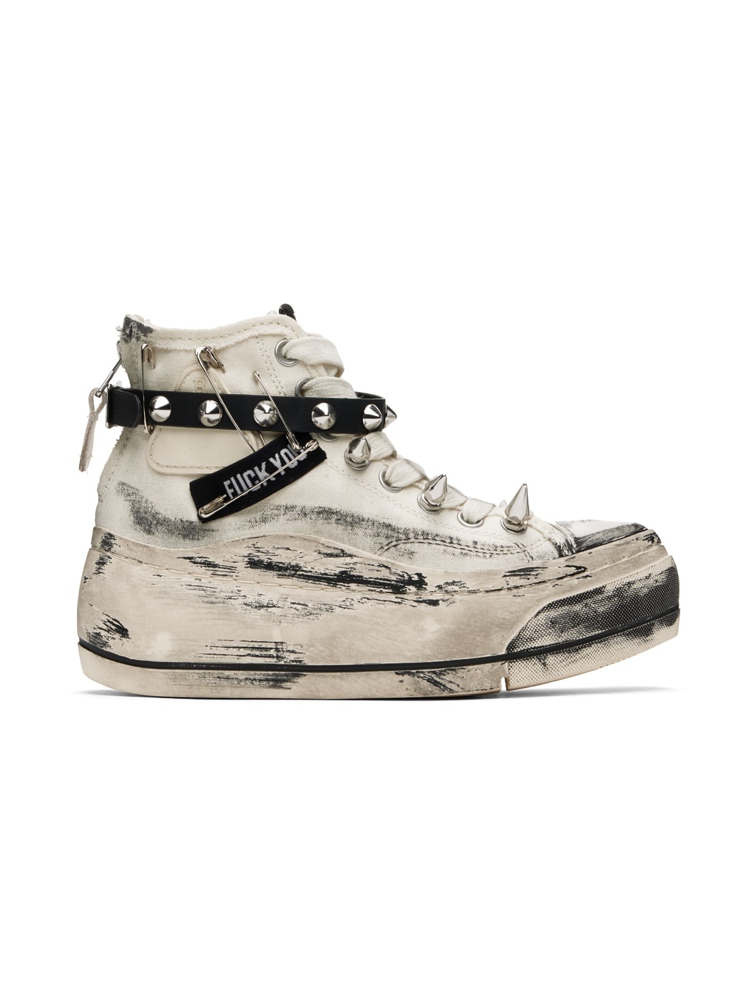 SSENSE Exclusive Off-White Double Grommet Kurt Sneakers - 1