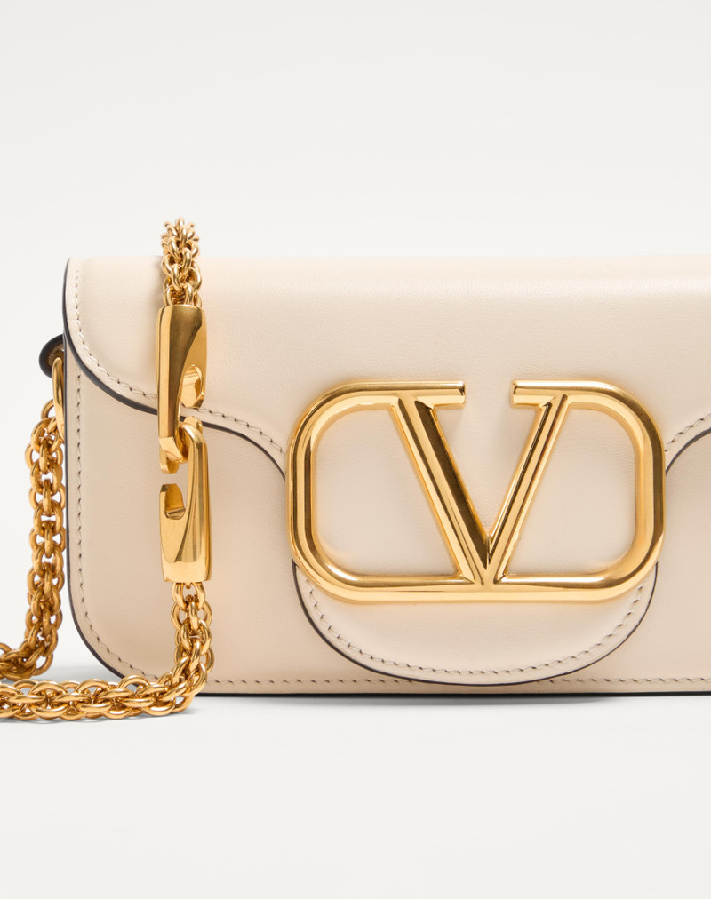 Valentino VALENTINO GARAVANI LOCÒ SMALL SHOULDER BAG IN CALFSKIN outlook