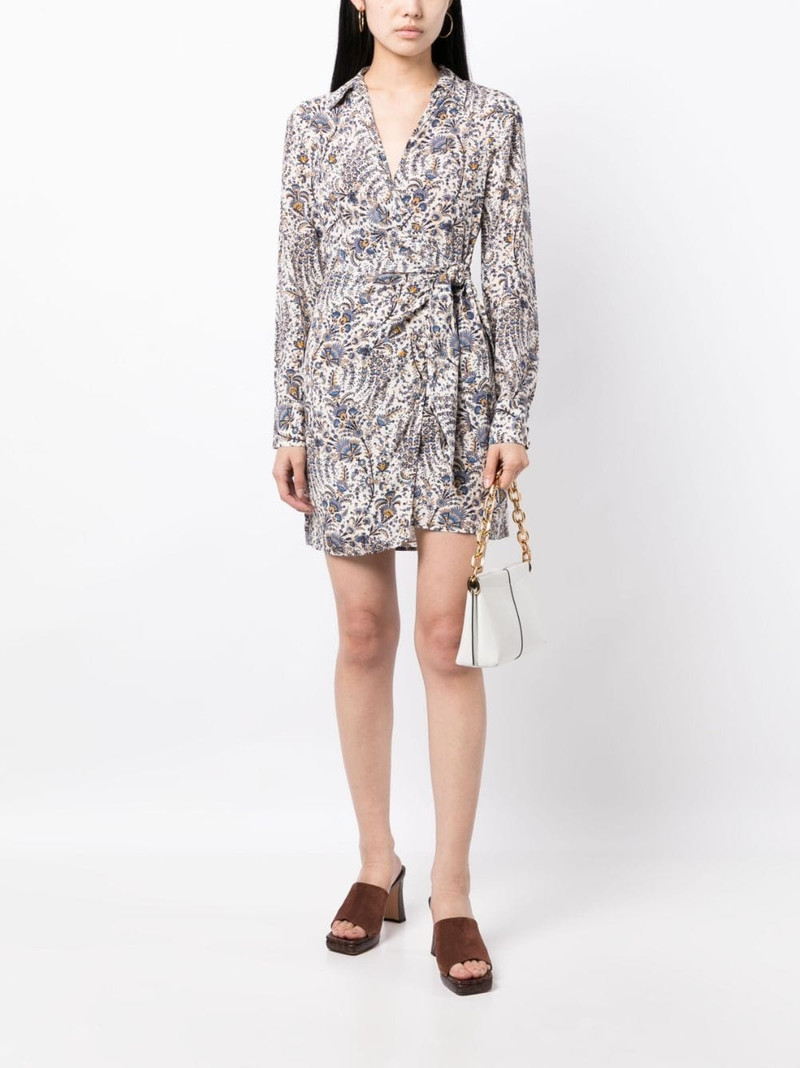 VERONICA BEARD abstract-pattern print wrap dress outlook