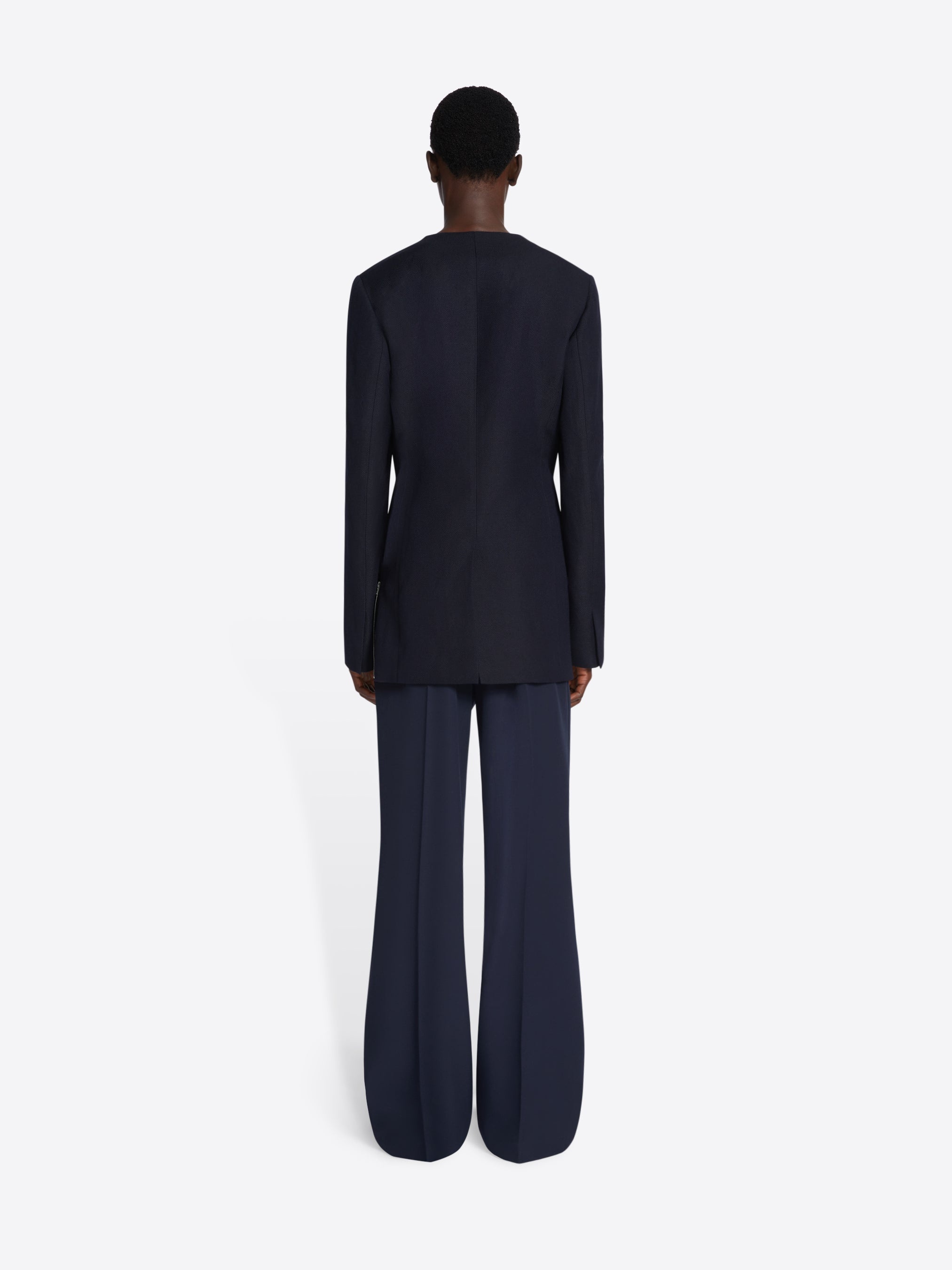 WOOL STRAIGHT PANTS - 4