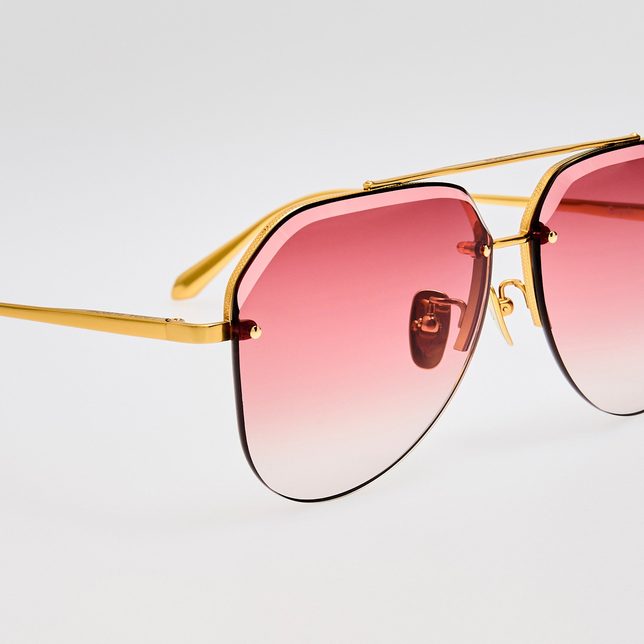 Quynh Sunglasses in Red and Gold - 2