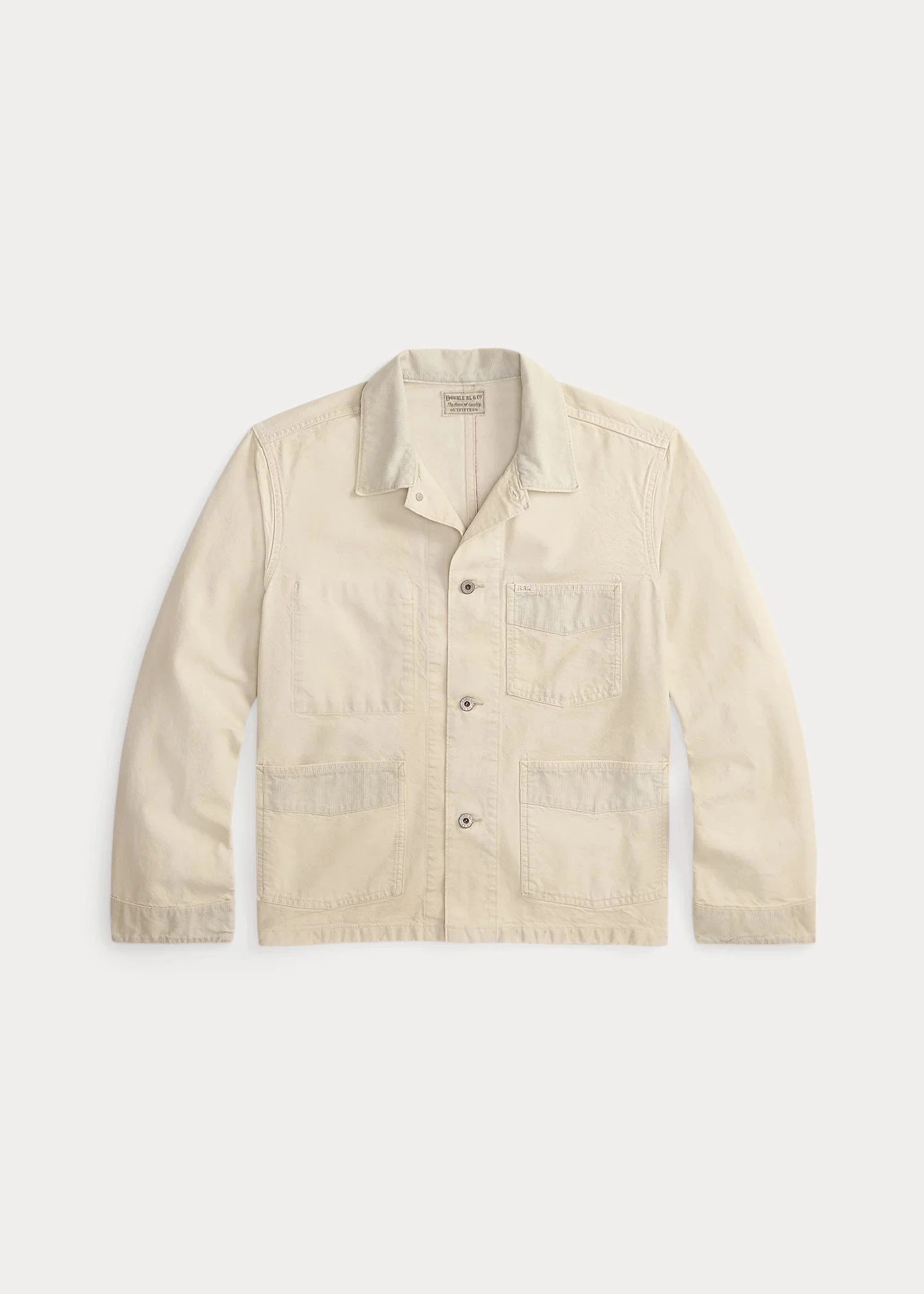 Corduroy-Trim Selvedge Canvas Jacket - 1