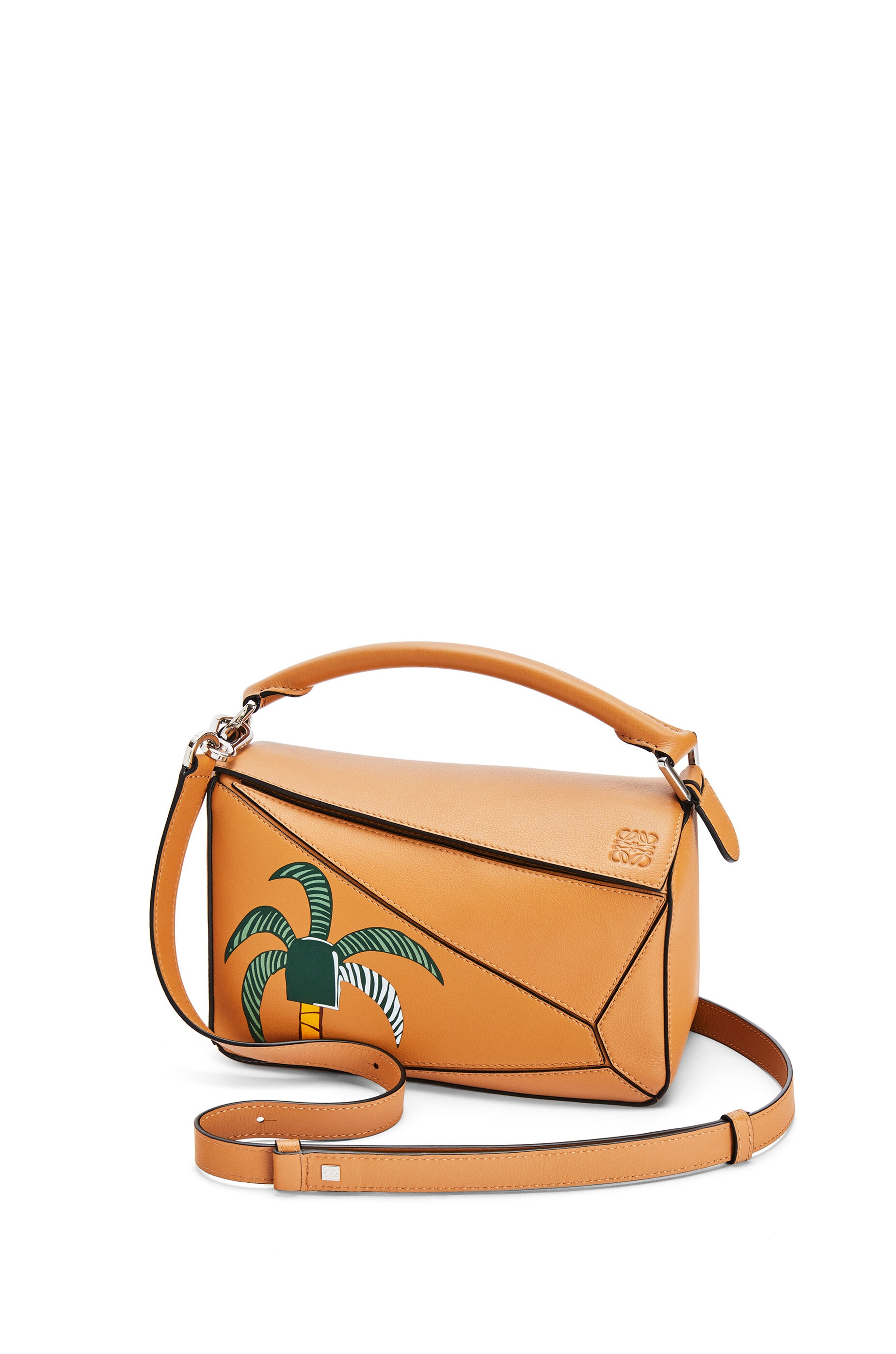 Small La Palme Puzzle bag in classic calfskin - 3