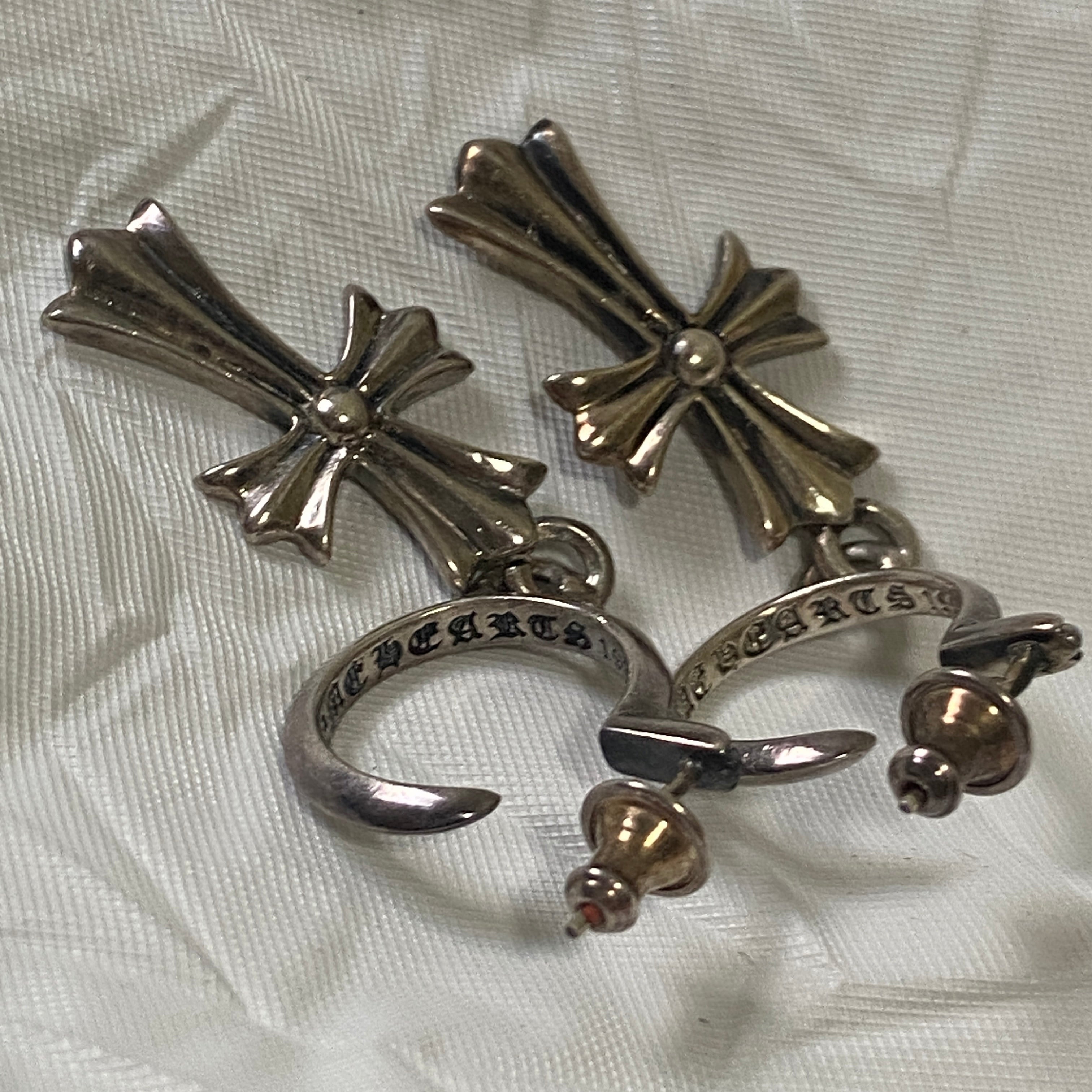 zOthers - Chrome hearts hoop cross earrings - 3