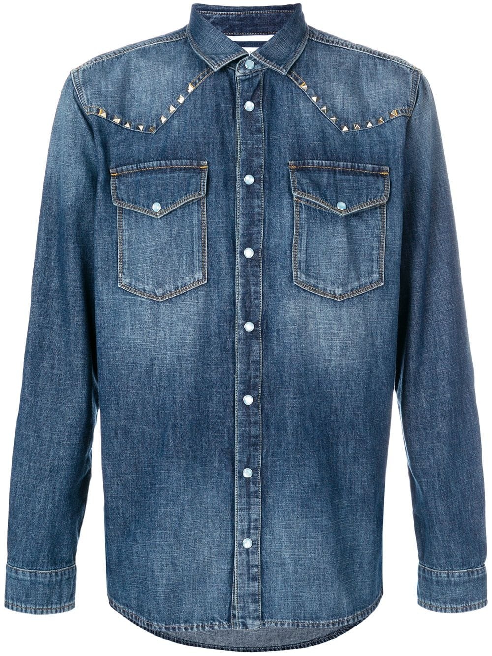 Rockstud denim shirt - 1