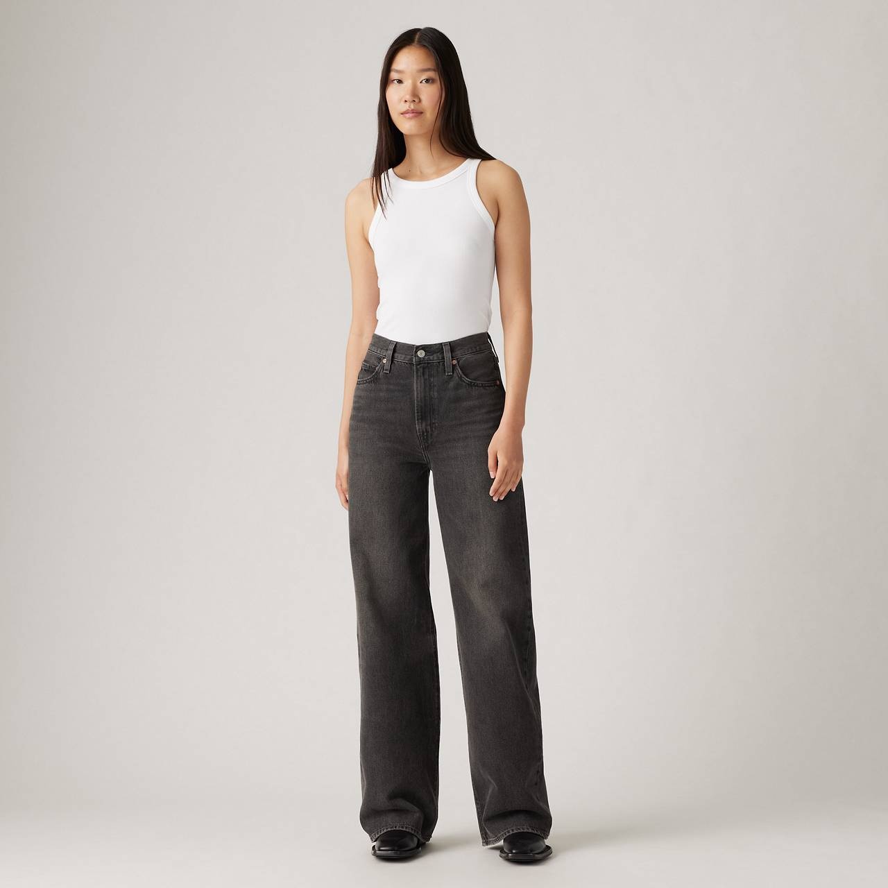 RIBCAGE WIDE LEG WOMEN'S JEANS - 2