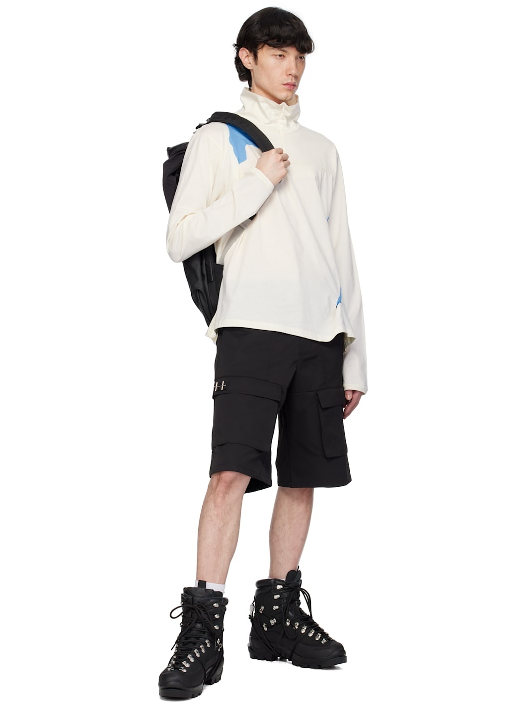 Black Nile S Smooth Colour Accent Backpack - 4