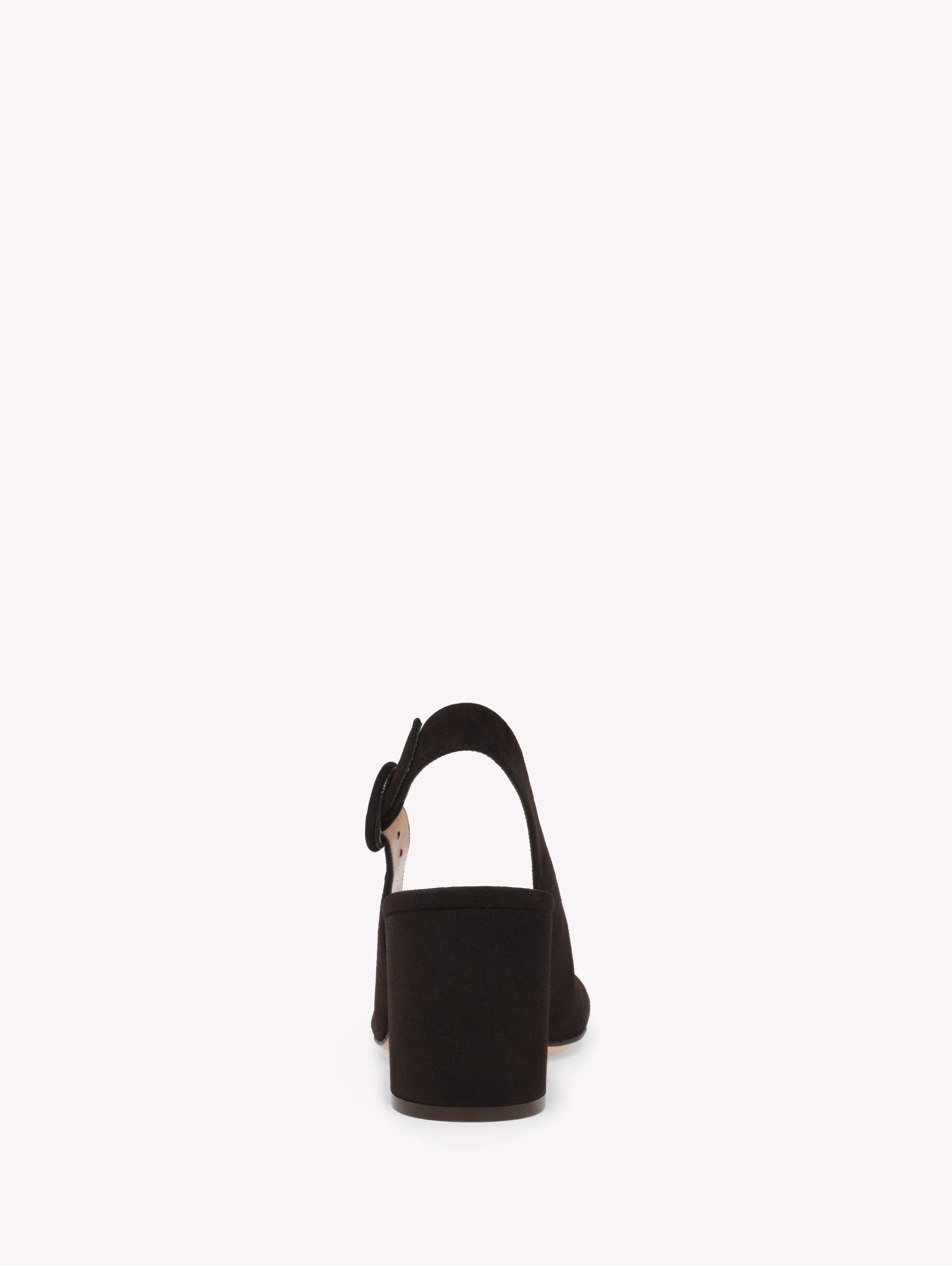 Gianvito Rossi Joelle Sling Pump in Brown Suede at Nordstrom - 4