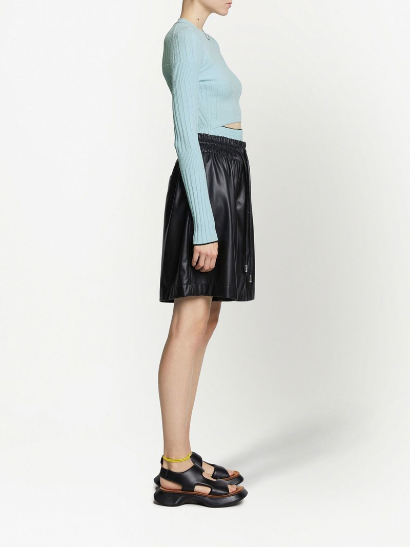 cut-out bouclé knitted top 3