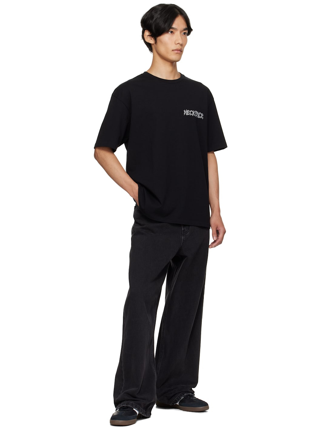 Black NECKFACE Edition Washed Heavy T-shirt - 4