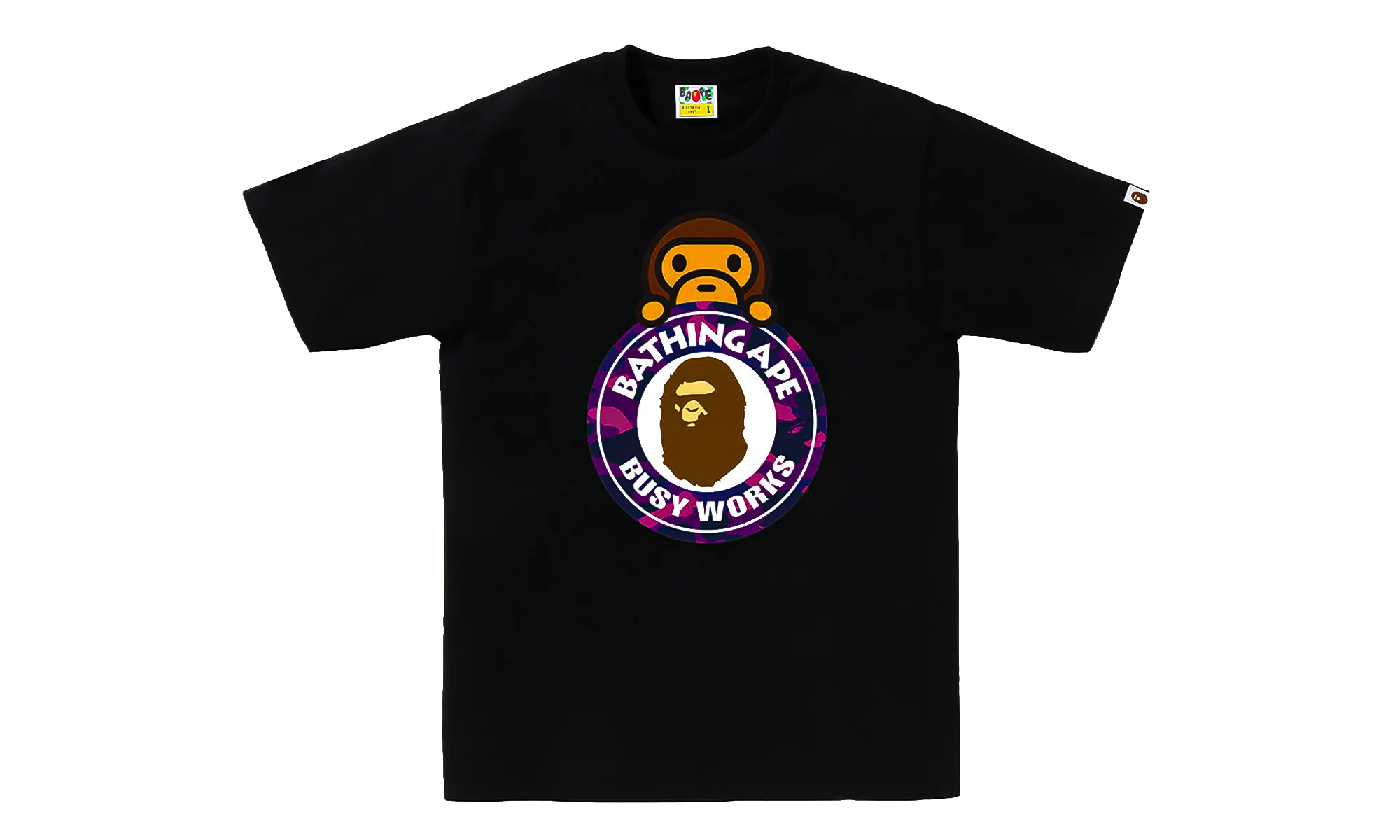 Camo Color Milo on Busy Works SS Tee "Black/Purple Camo" 0ZXTEMX00710Q BKS - 1