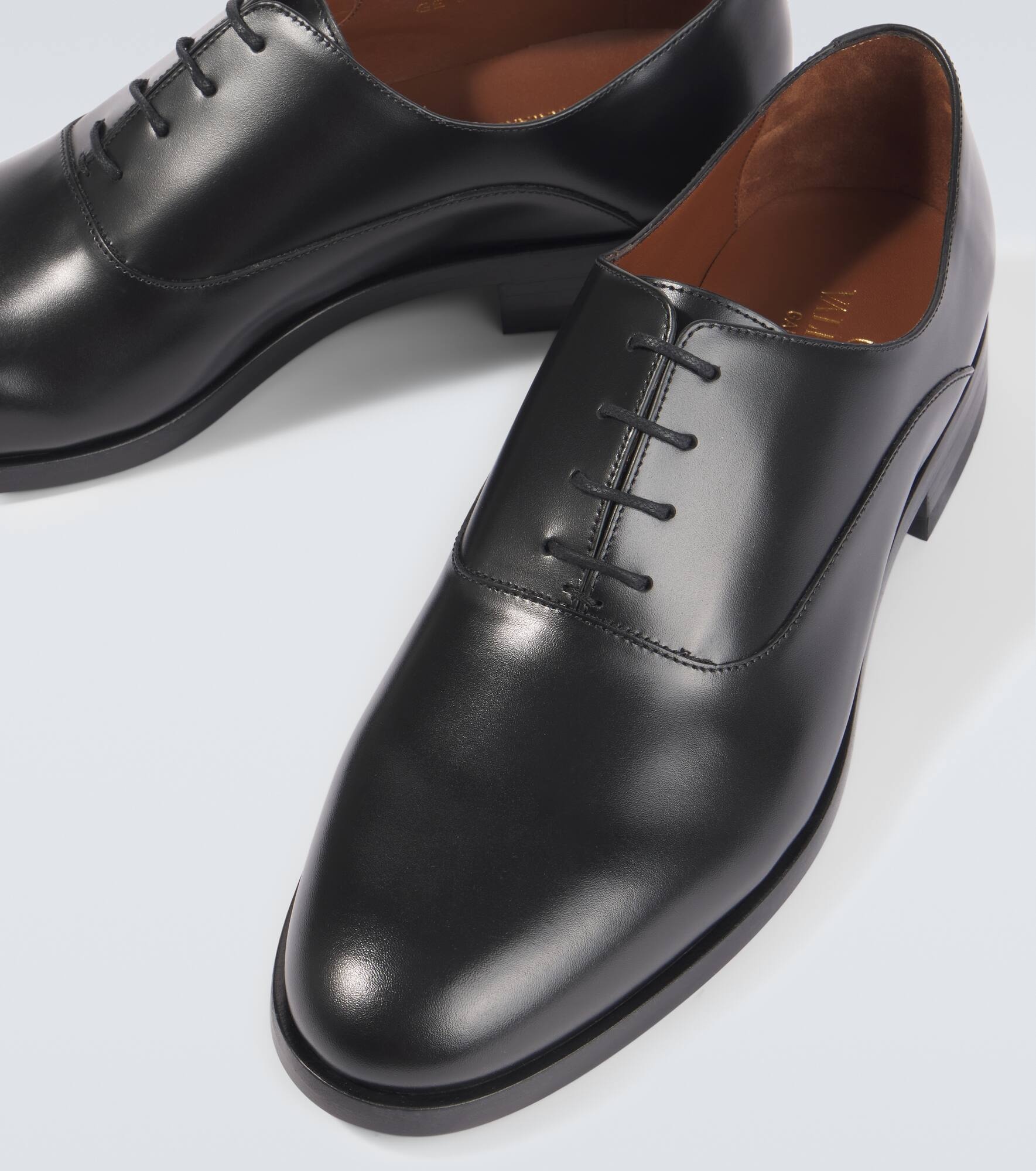 Mini VLogo Signature leather Derby shoes - 3