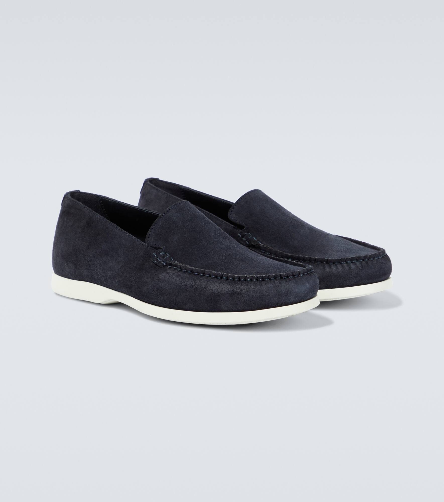 Monaco suede loafers - 4