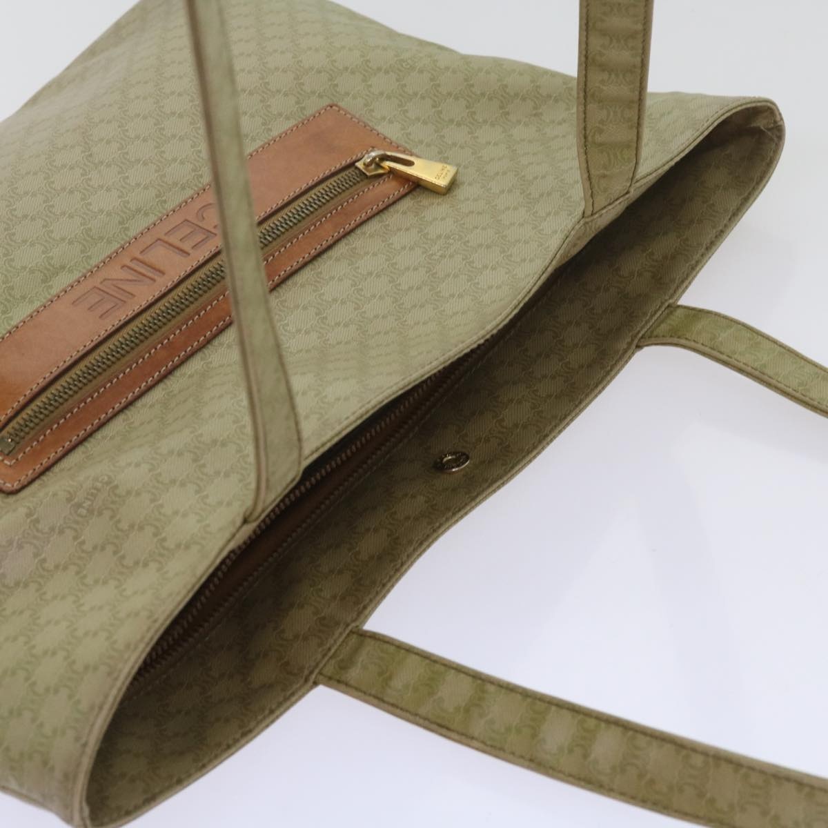 CELINE Macadam Canvas Tote Bag Beige - 7