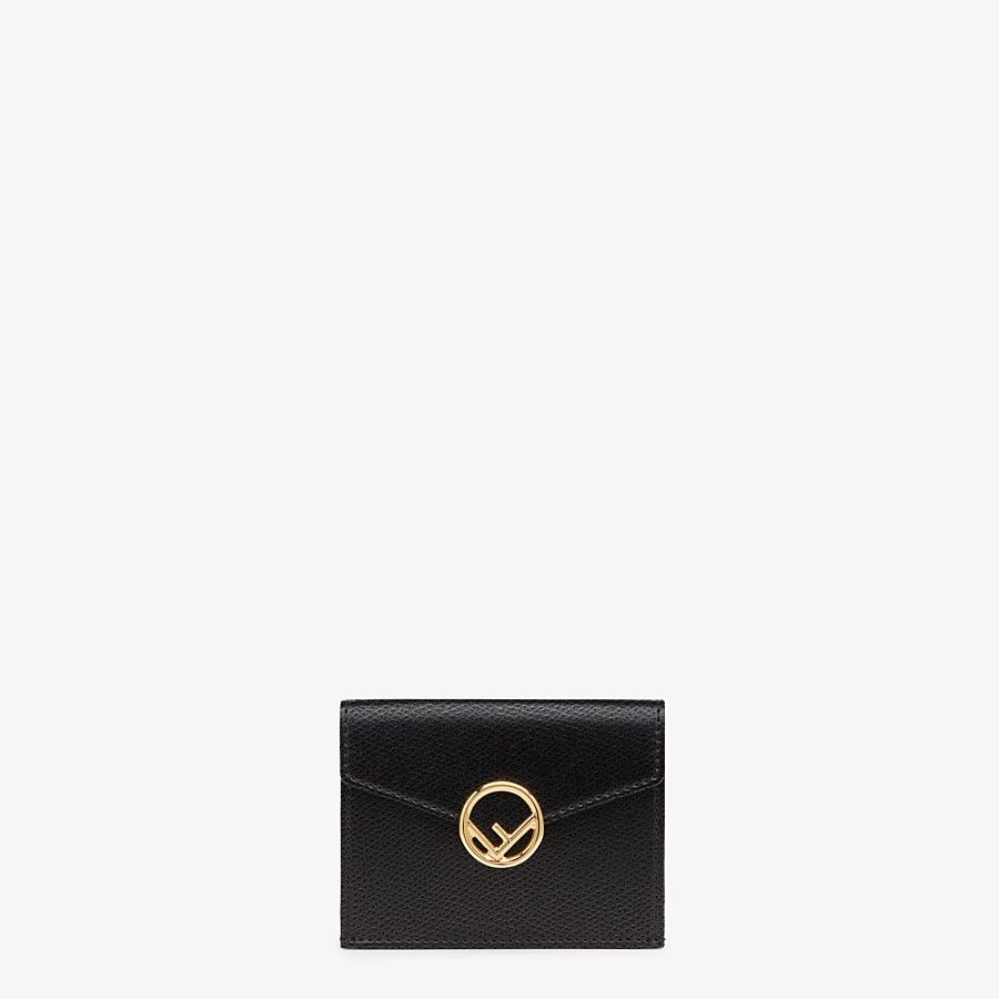 Black leather wallet - 1