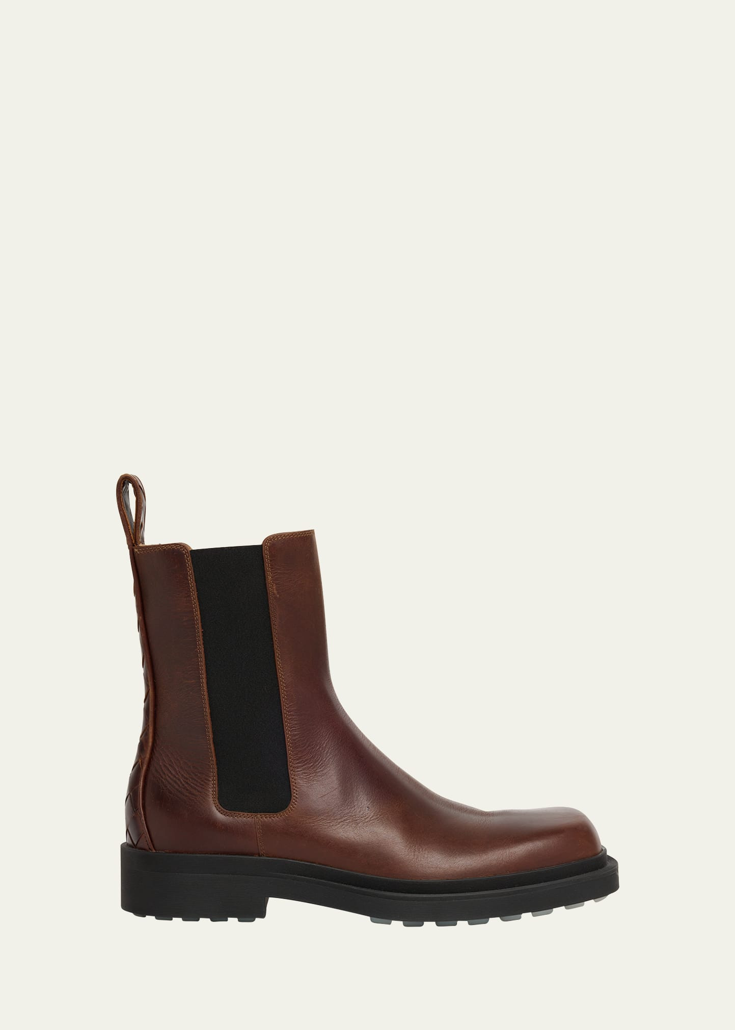 Men's Ben Smooth & Intrecciato Leather Chelsea Boots - 1