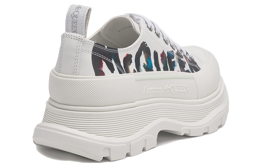Alexander McQueen Tread Slick Lace-up Shoes 'White Multi' 711108WIATC9583 - 3