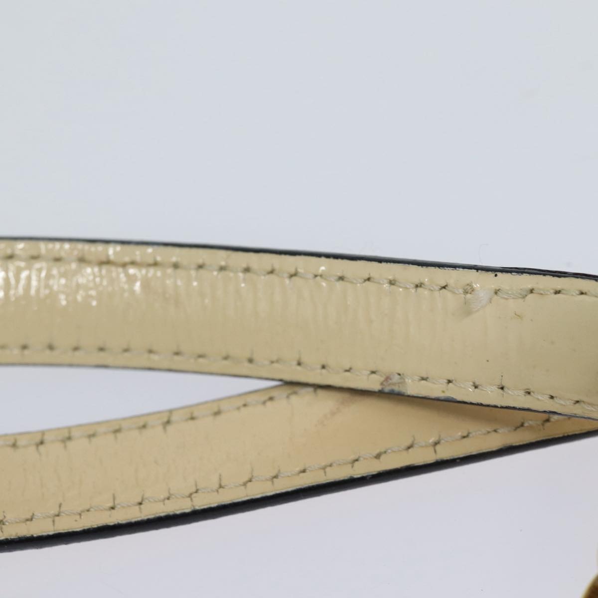 CELINE Chain Shoulder Bag Enamel Beige Gold - 13