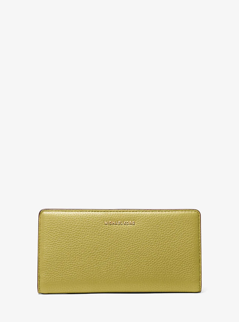 Bryant Large Pebbled Leather Snap-Front Wallet - 1