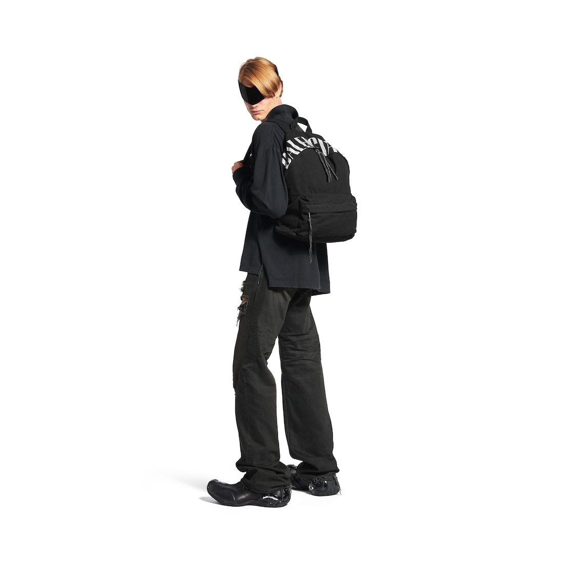 Men's Editor Backpack  in Black/white - 5