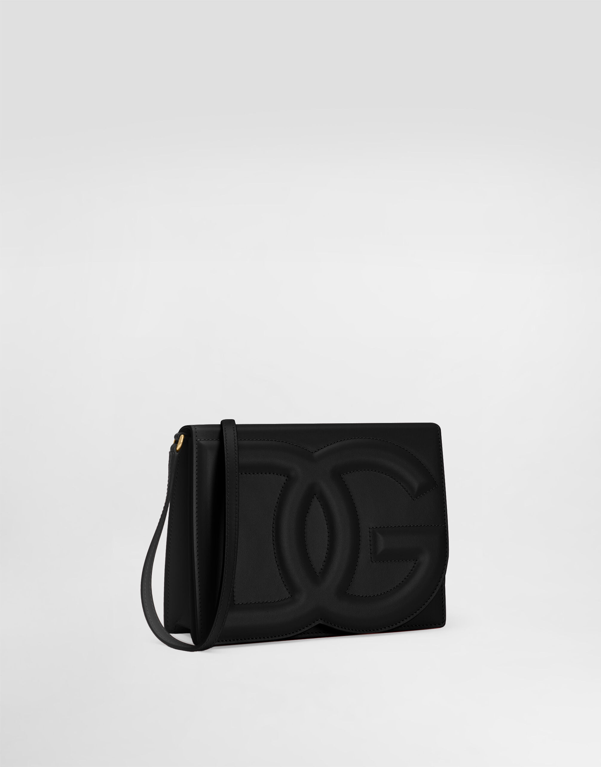 Calfskin crossbody bag with logo - 3