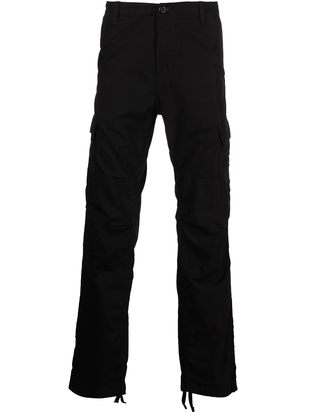 mid-rise straight-leg trousers - 1