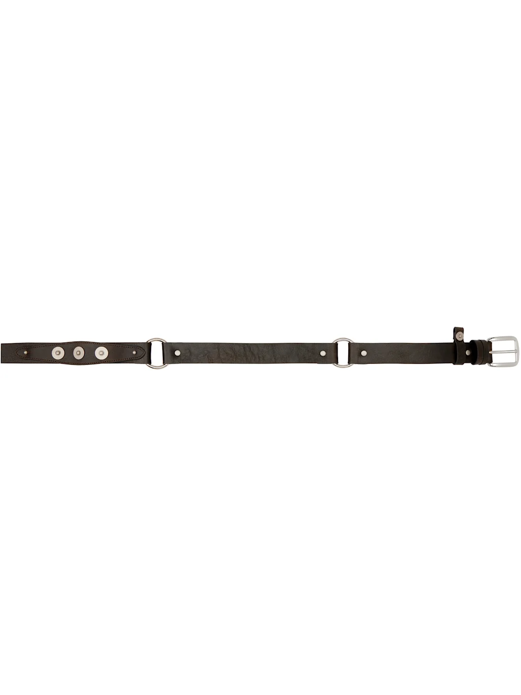 Brown Snap Western Belt - 1