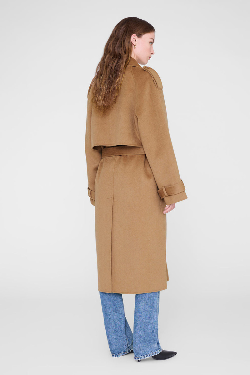 Rickie Maxi Trench - Camel Cashmere Blend 3