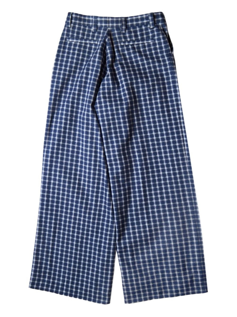 ERL check pleated trousers outlook