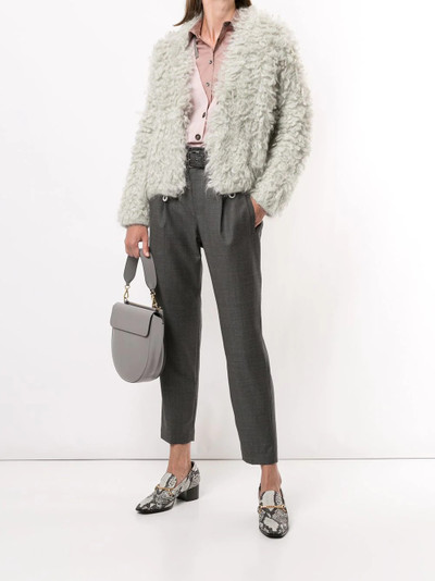 Brunello Cucinelli fluffy drawstring hem cardigan outlook