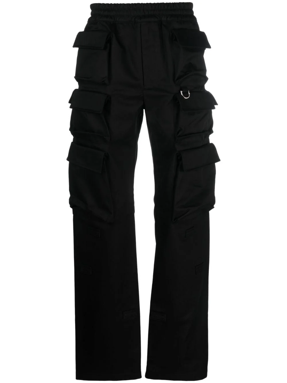 multi-pocket cotton cargo trousers - 1