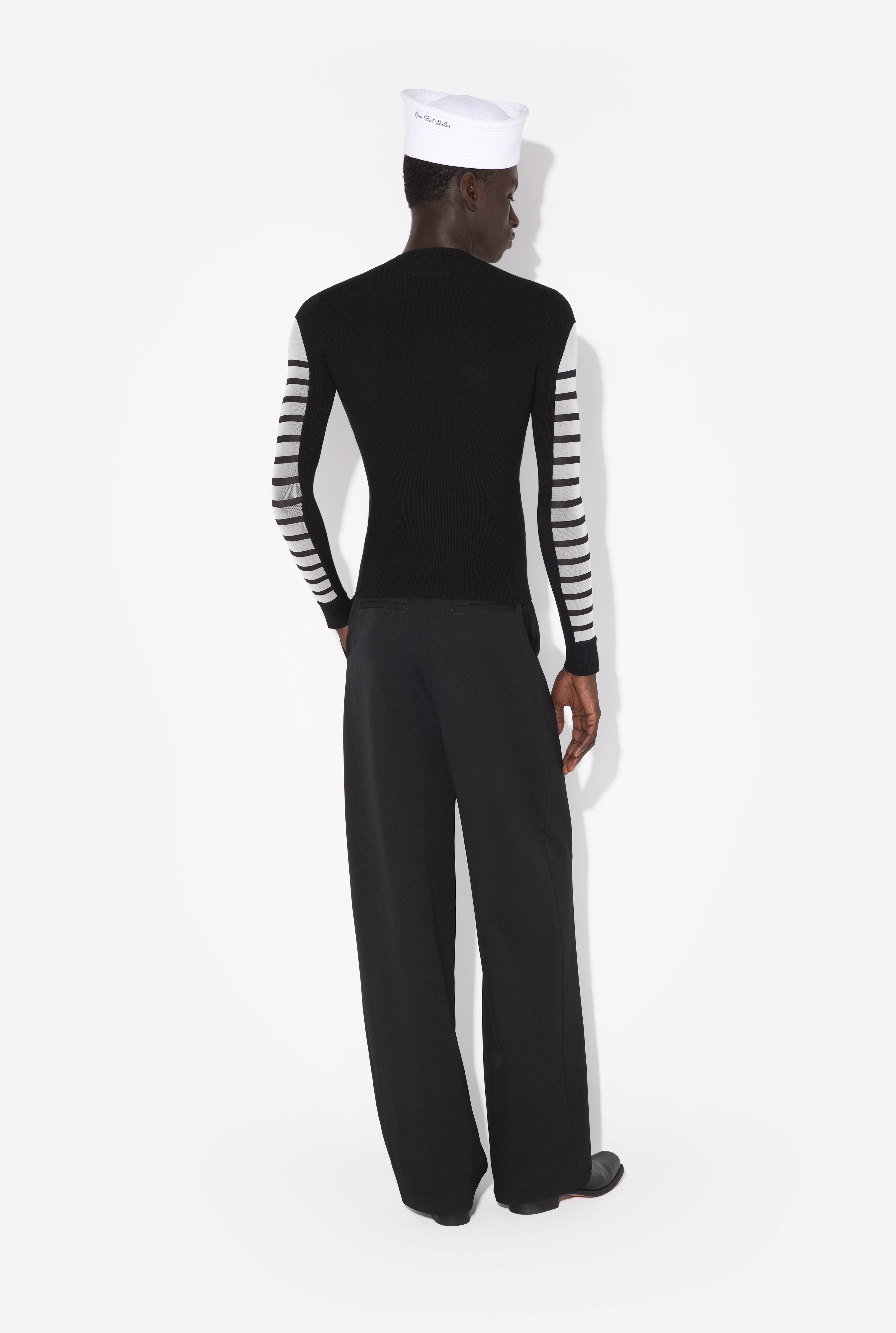 THE BI-MATERIAL MARINIÈRE SWEATER - 8