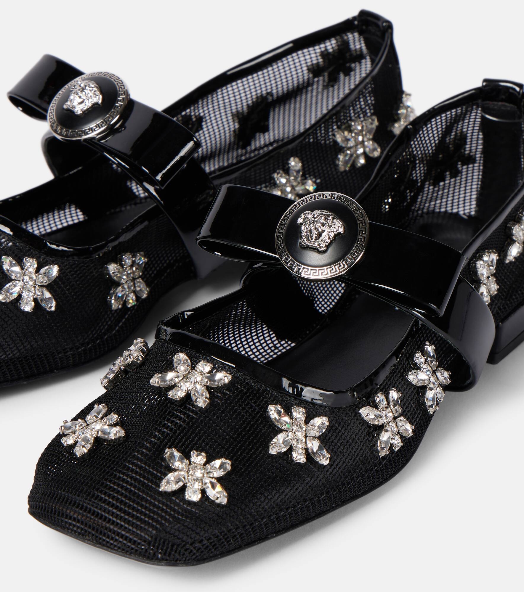 Gianni Ribbon embellished ballet flats - 6