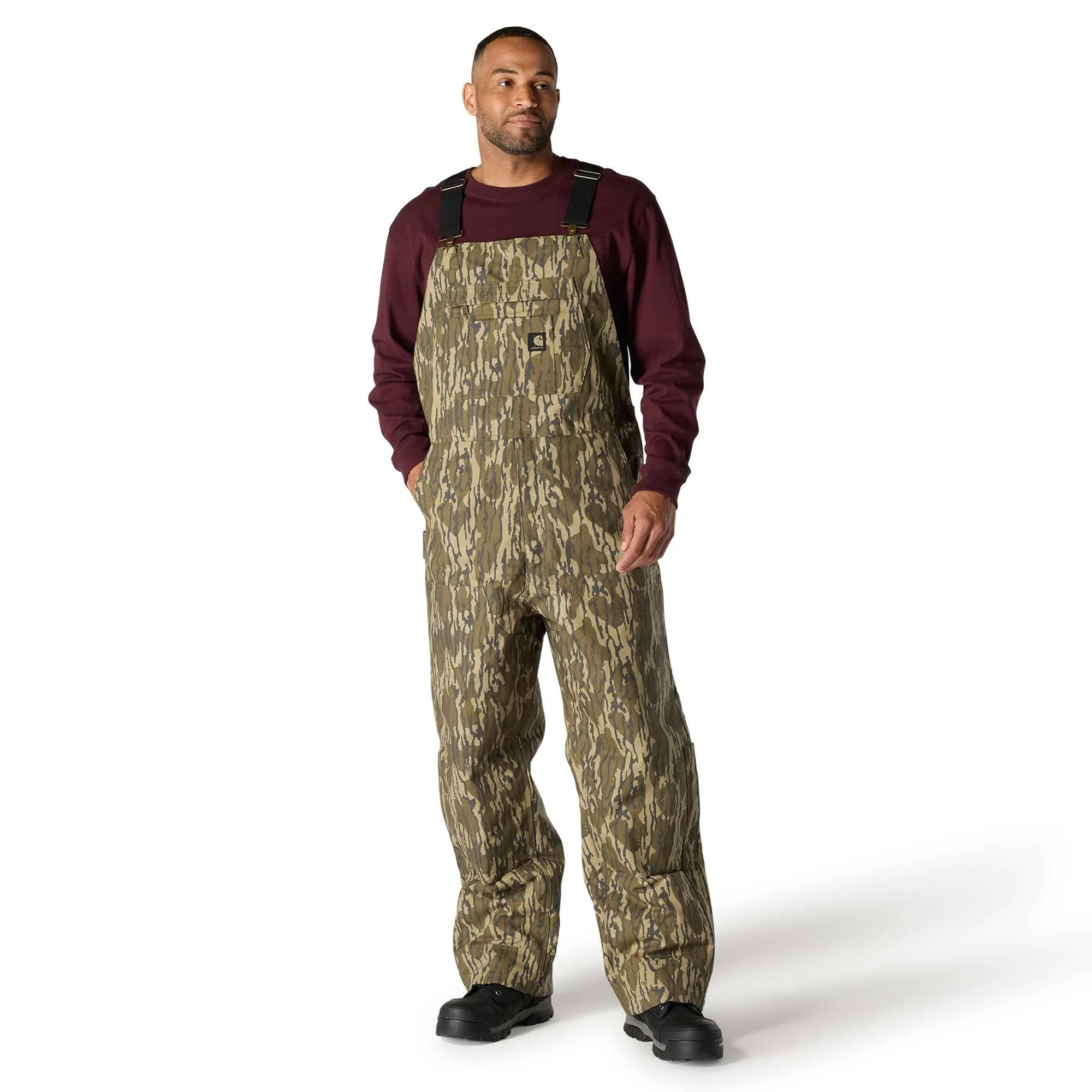 Rugged Flex® Duck Insulated Camo Bib Overall - 3 Warmest Rating - 1