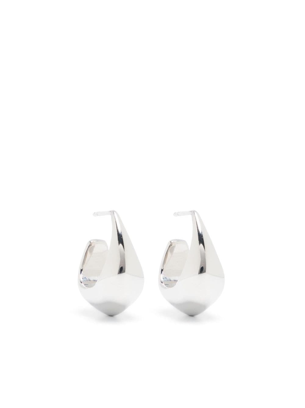 small curved drop earrings - 1