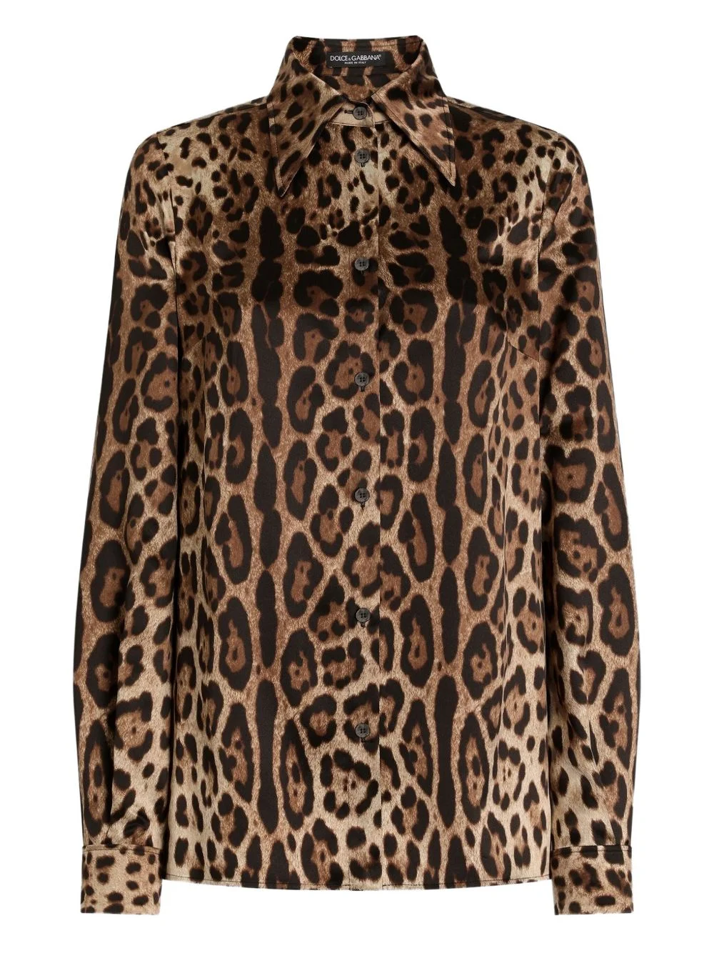 leopard-print shirt - 1