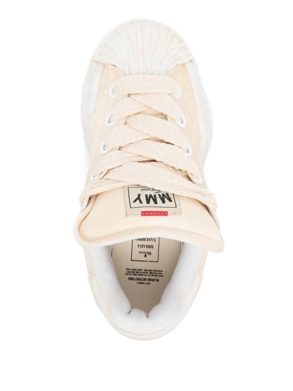 MAISON MIHARA YASUHIRO - Men Blakey Puffer Original Sole Canvas Garment Dyed Low-Top Sneaker - 4
