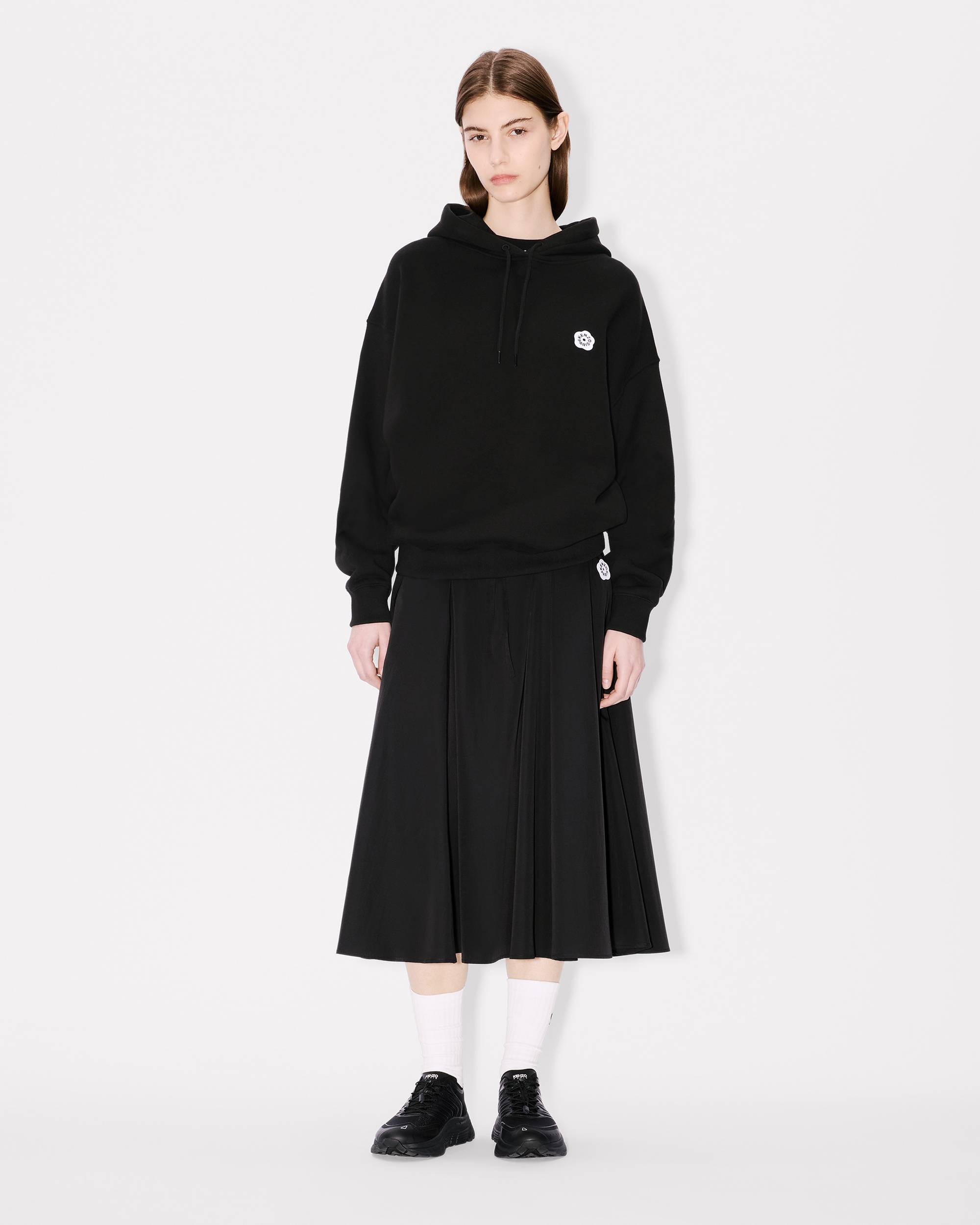 'Boke Flower 2.0' embroidered oversized hoodie in cotton - 5