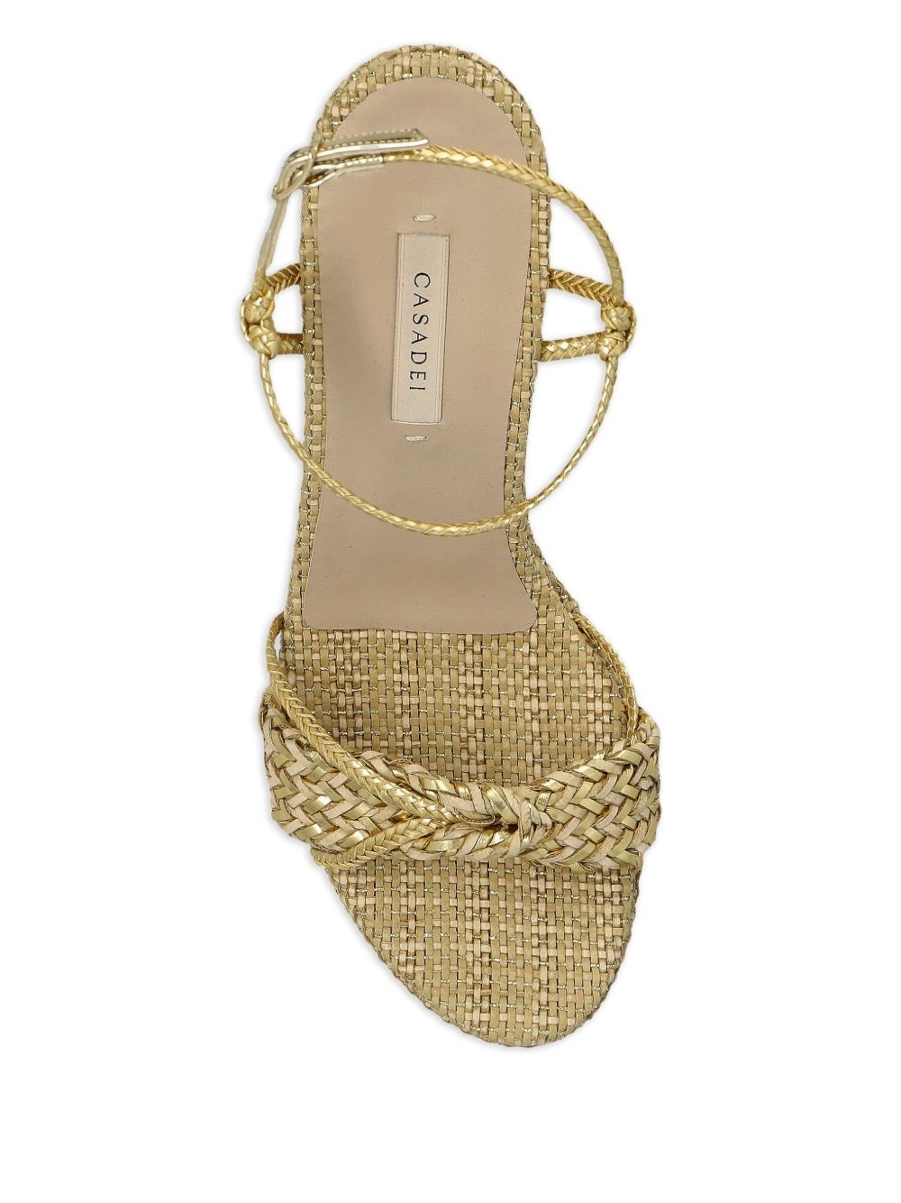 raffia platform espadrilles - 4