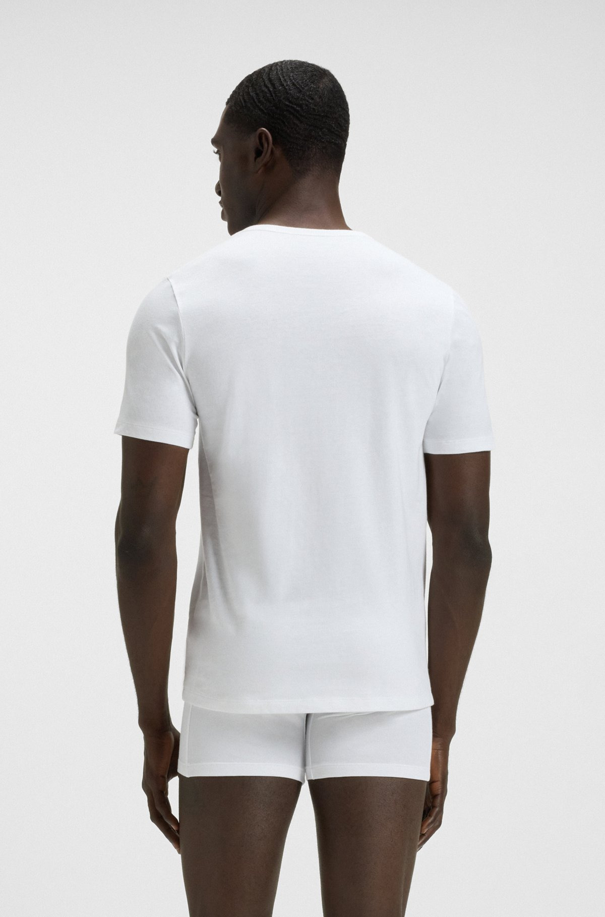 THREE-PACK OF COTTON UNDERWEAR T-SHIRTS - 3
