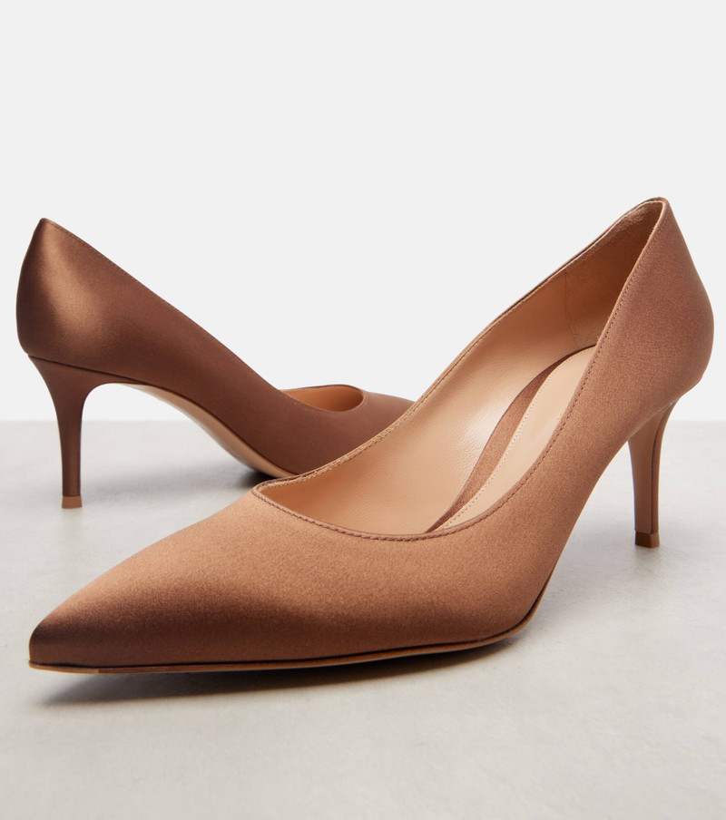 Gianvito 70 crêpe satin pumps 5