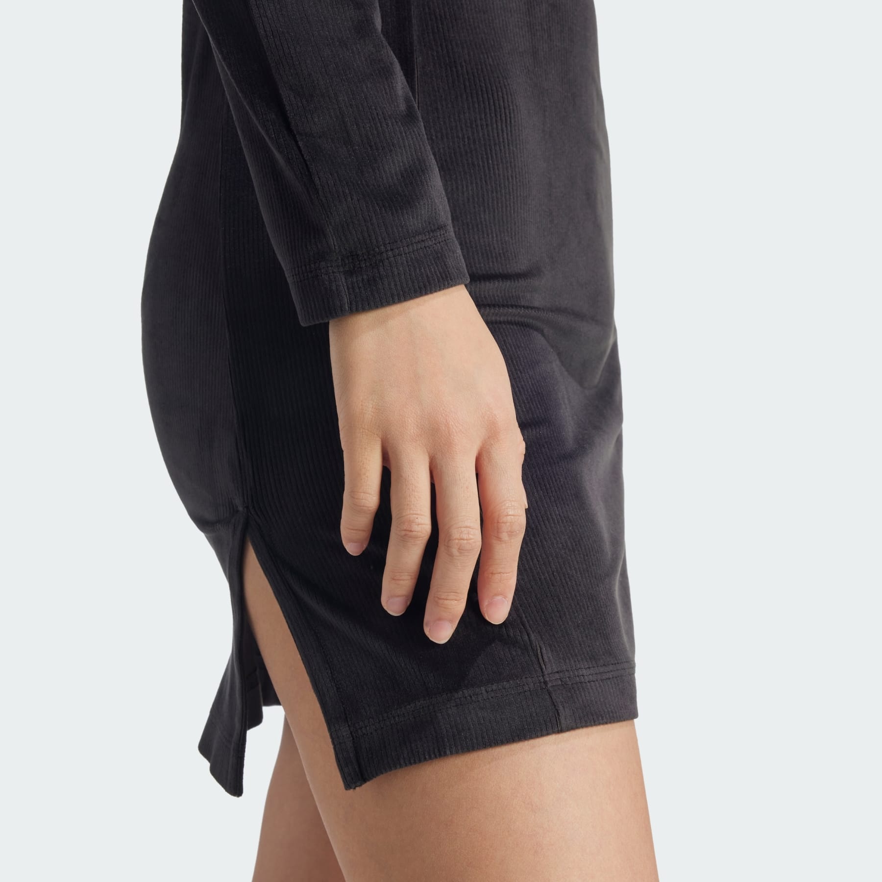 Tiro Cut 3-Stripes Stretchy Velour Dress - 5
