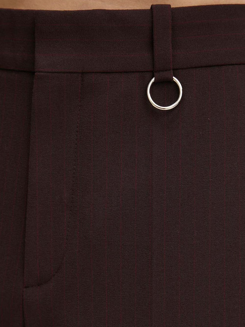 pinstripe ring-detail trousers 4