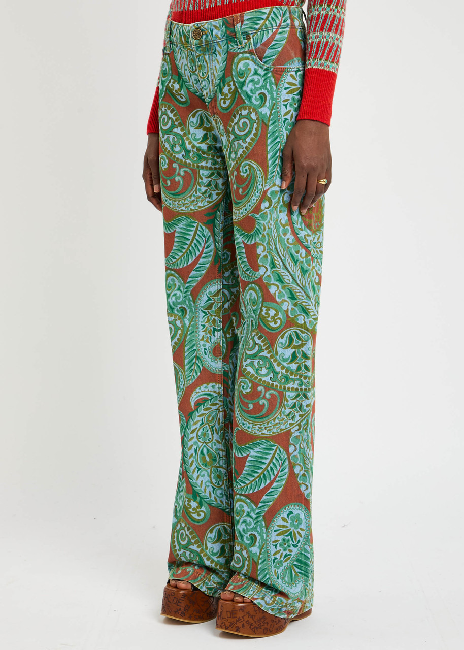 Etro Printed Flared-leg Jeans - 2